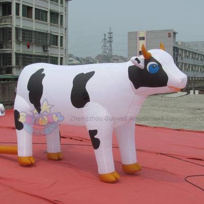 China 210D Oxford Cloth Inflatable Cattle Inflatable Cow Inflatable Cattle Outdoor Advertising Milk Dairy Cow Model For Sale for sale