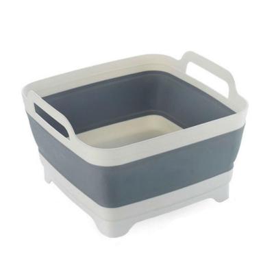 China Pink Minimalist Cheap Price Laundry Plastic Foldable Baskets With Handles for sale