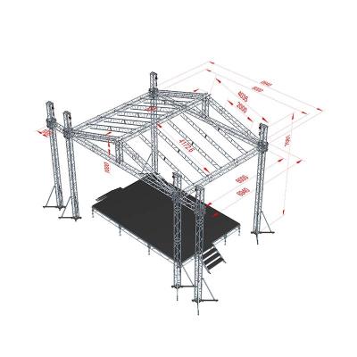 China Exhibitions Events Wedding Customized Aluminum Truss Display Stage For Concert Events Trade Show for sale