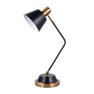 China Hotel Nice Modern Adjustable Shade Metal Table Lamp LED Lighting Light For Guest Room for sale