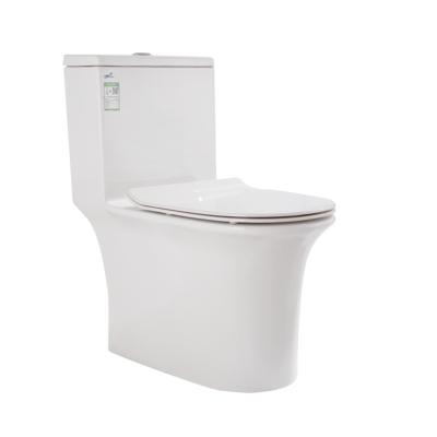 China Double-Flow Ceramic Sanitary Ware Toilet Siphon-Jet Flushing Lavatory One Piece Toilet for sale