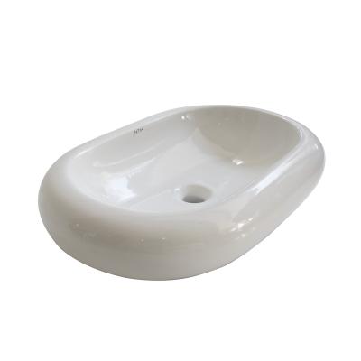 China Above Counter Basin Wholesale White Application Art Reasonable Price Ceramic Basin for sale