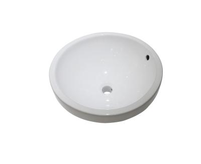 China Modern Modern Hand Wash Cabinet Basin Bathroom Semi Counter Ceramic Sinks for sale