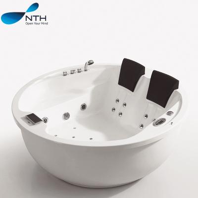 China NTH Bathtub Acrylic Massage Spa Hot Tub Eco - Friendly Material Round Whirlpool Bathtub for sale