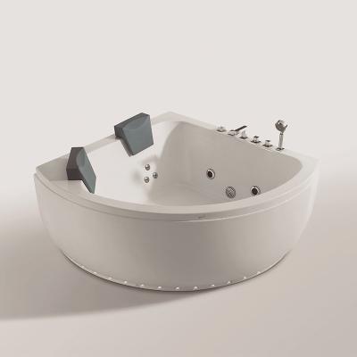 China Eco-friendly Material Wholesale Indoor Bathtub Shape Area Acrylic Bathtub With Pillow for sale