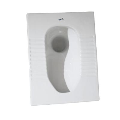 China Without Damper Cheap Price Foshan Made White Glazed Ceramic Squat Pan Squat Toilet for sale