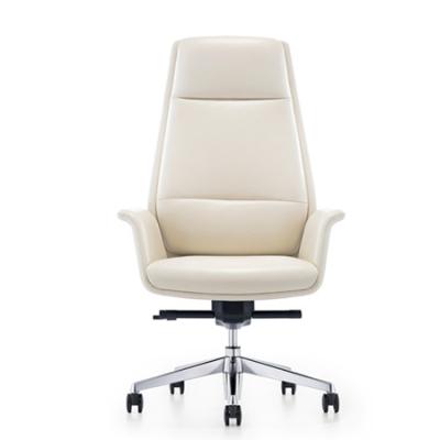 China Luxury Comfortable High Back Executive Director Leather Office Chairs (Height) Adjustable for sale