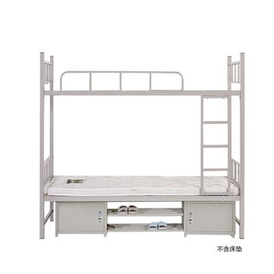 China Modern Cheap Military Metal Staff Dormitory Student Dormitory Double Bunk Steel Bed for sale