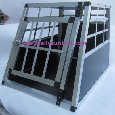 China Breathable Popular Single Door Carrier Aluminum Dog Cage for sale