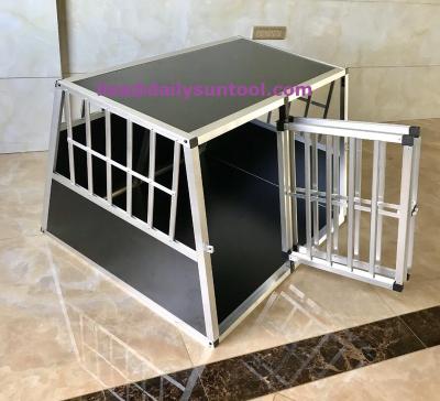 China Breathable Double Door Dog Cage Transport For Car Traveling Popular Model for sale