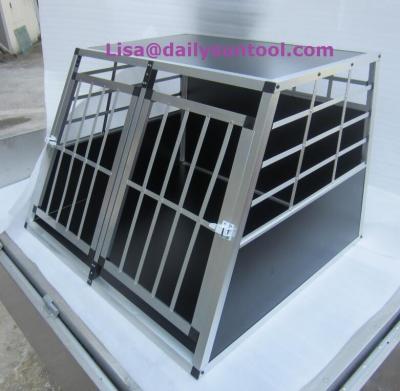 China Breathable XXL Dog Cage Transport Partition Box Dog Carrier 2 Door Puppy Training ZX104A2 for sale