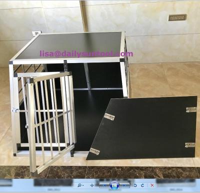 China Breathable Car Carrier Double Cage Large Dog Crate Sturdy Partition Wall Safe for sale