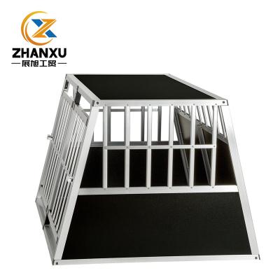 China Breathable Aluminum Pet/Cat/Puppy/Dog Vehicle Transport Cage Suitable For Large Dog for sale