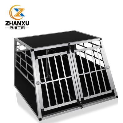 China Large Breathable Aluminum Cage Craft Pet House Easy Assemble Carrier for sale