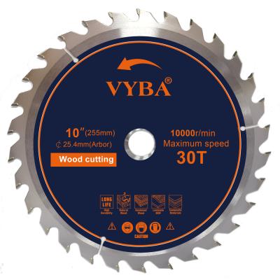 China Wood Cutting 254mm CTT 30T Wood Circular Saw Blade For Laminate Board Plywood Cutting for sale