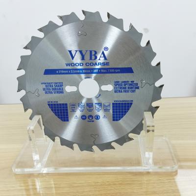 China European Market Hot Sales Of Long Life 216x20T Molding Board Cutting Saw Blade for sale