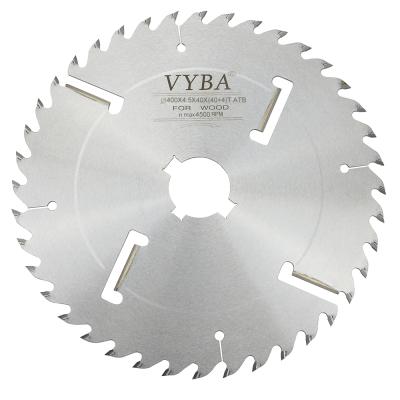 China Wood Multi Cut 400mm (40+4) T Rip Saw Blade With Wipers For Timber Slicing for sale