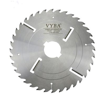 China Cutting effect 355mm thick ctt kerf saw blades with rakers for multiripping machines for sale