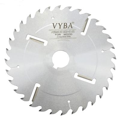 China Cutting Effect Industrial Grade 255mm(32+4)T Wood Blades With Rakers In Competitive Price for sale