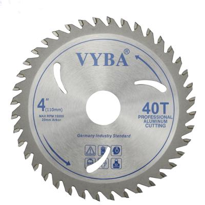 China Aluminum Circular Cutting 4inch CTT Aluminum Saw Blade For Aluminum Cutting for sale