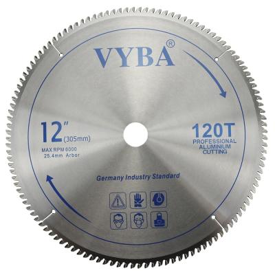 China High Performance Aluminum Cutting 12Inch 120T Aluminum Saw Blade For Aluminum Profile Cutting for sale