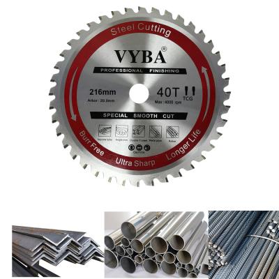 China Steel Cutting 216mm 40teeth Angle Iron Cutting Saw Blade For Circular Saws for sale