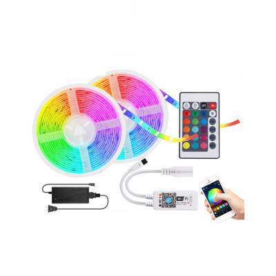 China Remote control flexible multicolor wifi 12V 5050 RGB light bar with APP remote control led strip light for sale