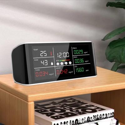 China Home Air Quality Monitor Pm2.5 Sensor Detect Air Humidity Temperature Air Quality Monitor Pm2.5 Air Quality Sensor for sale