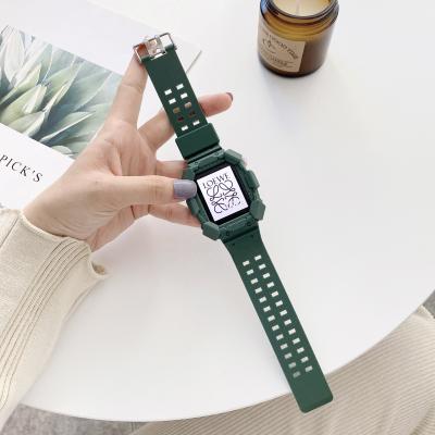 China Colorful Silicone Tpu Lightweight Watchband For Apple Watch Band 44mm 42mm 40mm 38mm Straps For I Watch Series 6/5/4/3/2/1 for sale