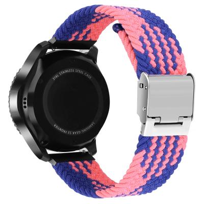 China Dropshipping Lightweight Watch Band Braided Solo Loop Band For Samsung Galaxy Active 2 20mm 22mm Nylon Watch Strap for sale