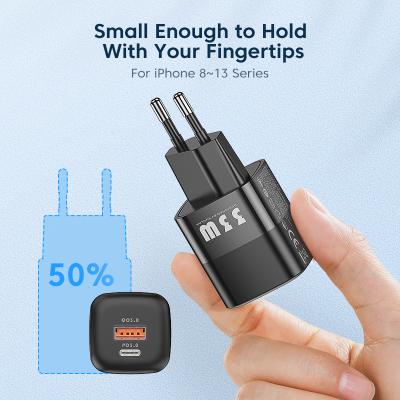 China Smallest 33W GaN Wall Charger Multiple USB Mobile Phone KUULAA Type C PD Fast Billing Max iPhone 13pro for sale