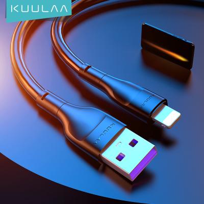 China Cheap Price KUULAA Data Cable Transfer For iPhone Braided Usb Phone Cable Data Cord Charger Charging Cable For iPhone for sale