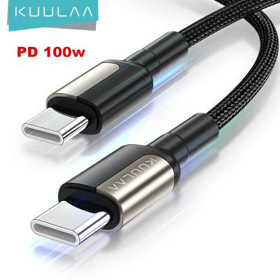 China PD 100W KUULAA 100W E-Brand 20V/5A Chip Fast Charging Cabo Usb C 3.1 To C Cable For Samsung Charger Usb C Cable for sale