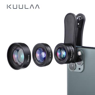 China Good Price Clip Fish Eye Fisheye Mobile Phone Wide Angle Lens 3 In 1 Camera Lenses Universal For Smartphones 6972294816251 for sale