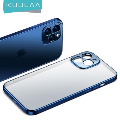 China Transparent+Integrated Protection KUULAA Sublimation Cases Bulk Case Electricity Phone Case To Sublime For iPhone 12 for sale