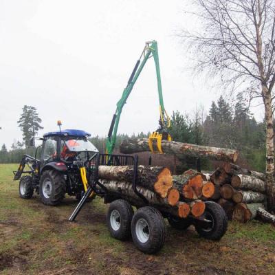 China Farms Towable ATV Motor Log Trailer With Crane For Sale for sale