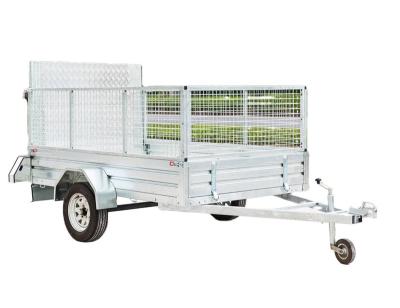 China Aluminum Cage Box Car ATV Trailer 4x6 4x7 5x7 4x8 5x8 Ramp Truck Car Service Trailer For Sale for sale