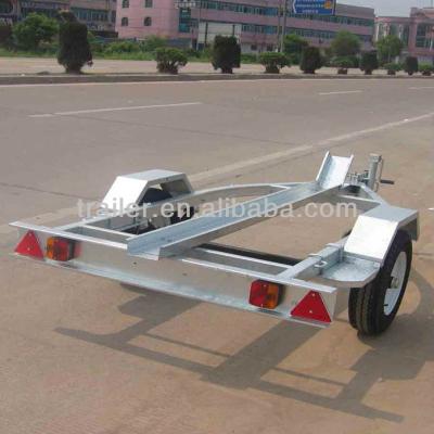 China Other Trailers Hot Dip Galvanized Single-Rail Motorcycle Trailer for sale