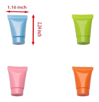 China Custom Cosmetic Soft Short Cap 5ml Plastic Squeeze Tube Packaging With Spout For Cream for sale