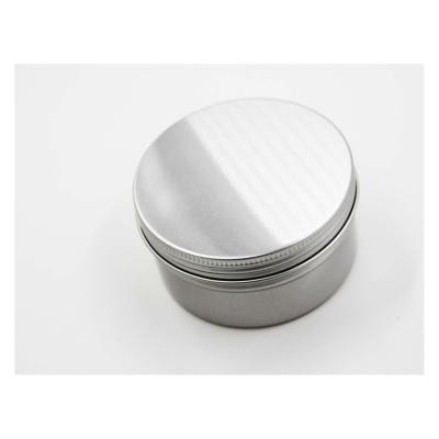 China China Wholesale Cosmetic Metal Personal Care Tinplate Tin Cans Flat Aluminum Metal With Screw Lid for sale