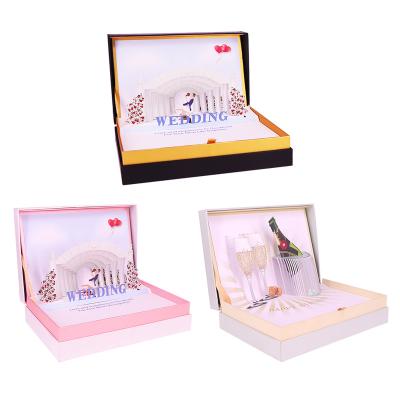 China China WINPSHENG custom song luxury wedding invitation and happy birthday 3d pop up music box for sale