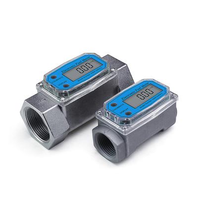 Κίνα Aluminum/SS 1inch milk soybean,coconut oil electronic digital turbine diesel fuel flow meter with high precision for oil water flow meter προς πώληση