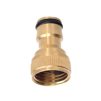 China Hose Lines Plug Brass Faucet Connectors Garden Hose Flexible Hose Connector Extend and Repair Quick Connectors for sale