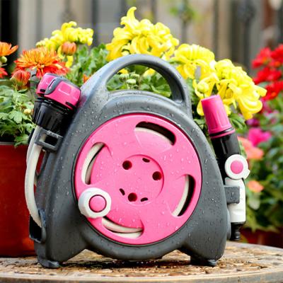 China Adjustable Garden Hose Quick Connectors and Retractable Portable Water Sprayer Garden Hose Reel Cart Hose Reel for sale