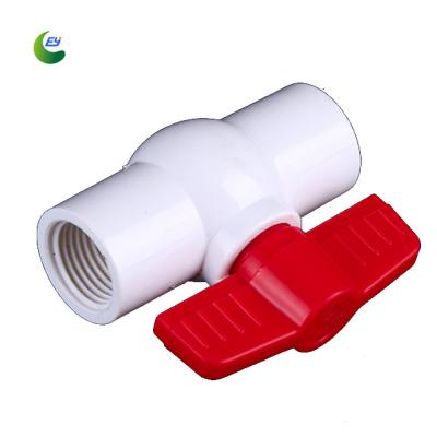 China General White PVC Ball Valve Single Union Valve Double Union Valve Hose Fittings For Other Watering And Irrigation for sale