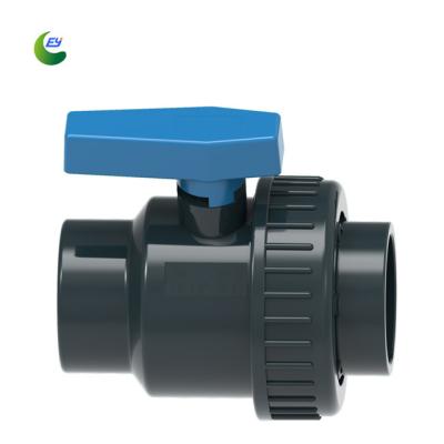 China Plastic Union PVC Ball Valve Pipe Fittings For Other Watering And Irrigation for sale