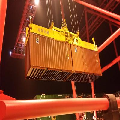 China energy & 20ft~45ft Hydraulic Telescopic Mining Twin-Lift Container Lift Spreader for sale