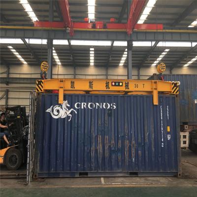 China energy & 40feet container mining spreader with truck crane for sale