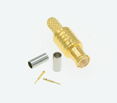 China Good quality rf material rf copper connector MCX male crimp type for rg316 cable for sale