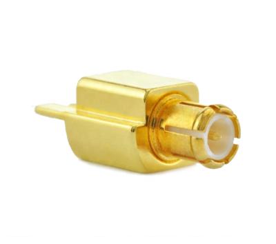 China RF Factory Product High Frequency Male Plug MCX Straight Connector For PCB Mount for sale